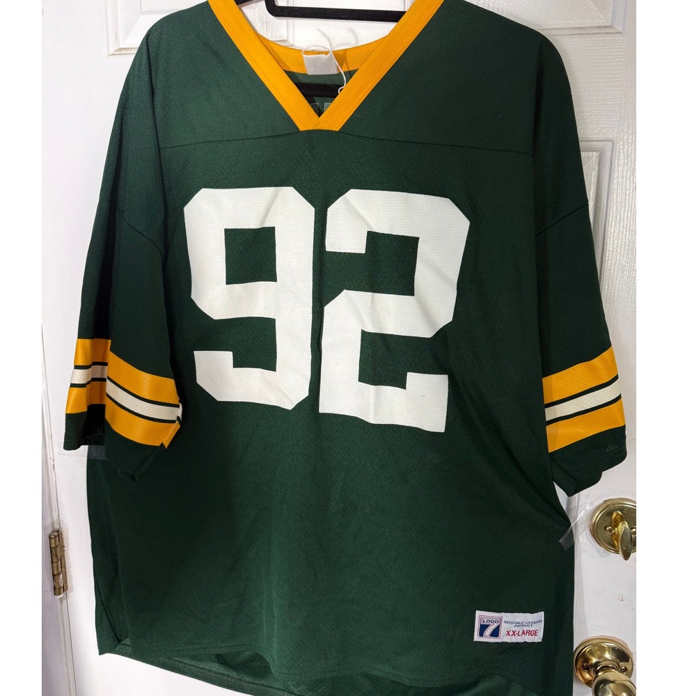 Vintage 90s Reggie White Logo 7 Packers Jersey XXL like new